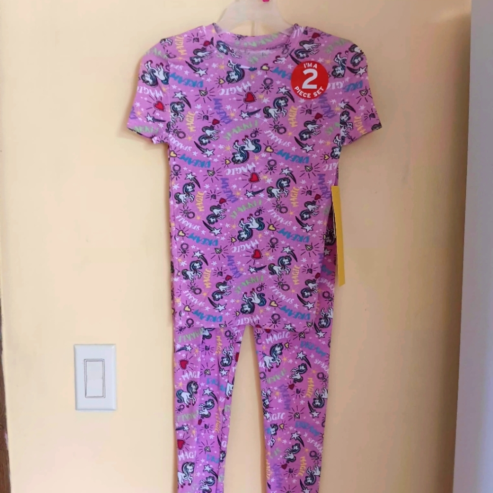Purple Unicorn Pajama Set